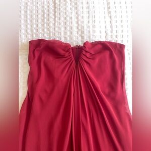Strapless Black Tie Merlot Dress